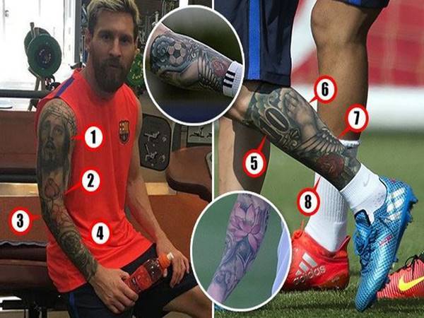Hình xăm của Messi có ý nghĩa gì bạn biết không?