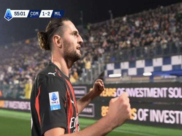 Tin AC Milan: Rabiot lập cú đúp đánh bại Como