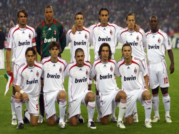 Danh sách cầu thủ AC Milan 2007 và đóng góp lịch sử